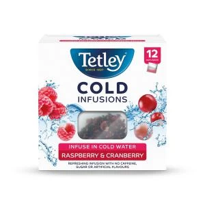 Tetley Cold Infusions Raspberry & Cranberry Ref 4692A Pack 12