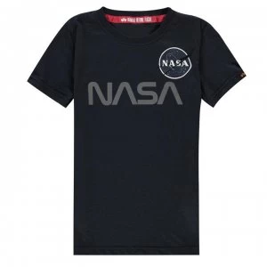 Alpha Industries NASA Reflect T Shirt - Rep Blue 07