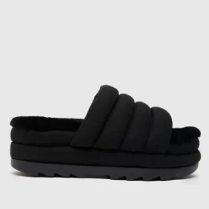 UGG Black Puft Slide Sandals
