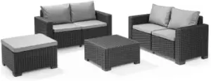 Keter California 5 Seater Garden Sofa Set - Grey