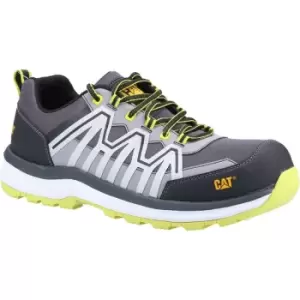 Caterpillar - Unisex Adult Charge Leather Safety Trainers (12 UK) (Lime Green/Black/White) - Lime Green/Black/White
