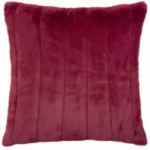 Empress Faux Fur Cushion Ruby, Ruby / 45 x 45cm / Cover Only