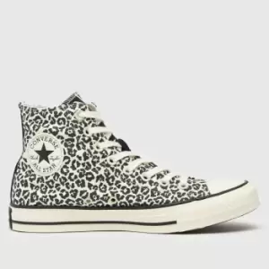 Converse White & Black All Star Animalier Trainers