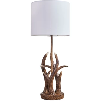 Caribou 59cm Table Lamp - White - No Bulb