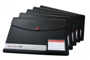 Black n Red A4 Stud Wallets (Pack of 5) 400051532