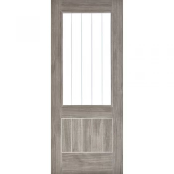 LPD Mexicano Fully Finished Light Grey Glazed Internal Door - 1981mm x 838mm (78 inch x 33 inch)