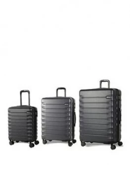 Rock Luggage Synergy 8-Wheel Suitcases - 3 Piece Set - Navy