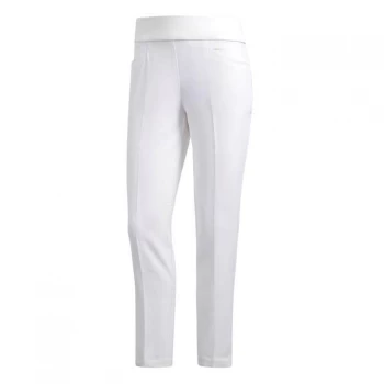 adidas Pull On Ankle Womens Golf Trousers - White