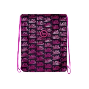 Hype Logo LOL Surprise Drawstring Bag (One Size) (Black/Pink)
