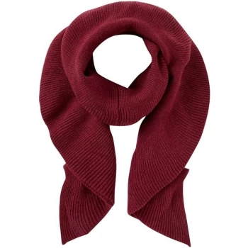 Linea Pleated Knitted Scarf - Berry