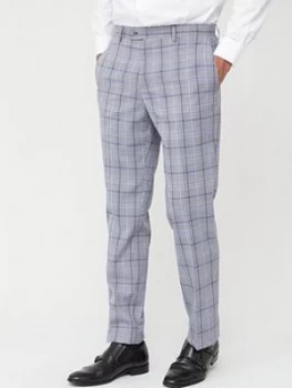 Skopes Tailored Stark Trousers - Grey/Blue Check