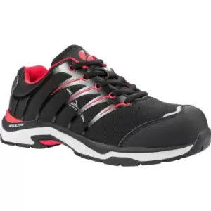 Albatros Twist Low Lace Up Safety Shoe Black / Red Size 3