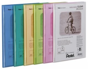 Pentel Recycology A4 Display Book Clear 30Pockets Green PK10