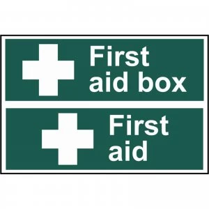 Scan First Aid Box / First Aid Sign 300mm 200mm Standard