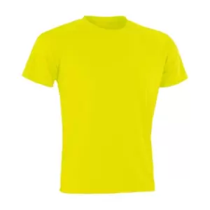 Spiro Mens Aircool T-Shirt (M) (Flo Yellow)