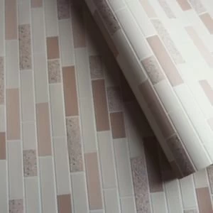 Holden Decor Cream Tile effect Blown Wallpaper