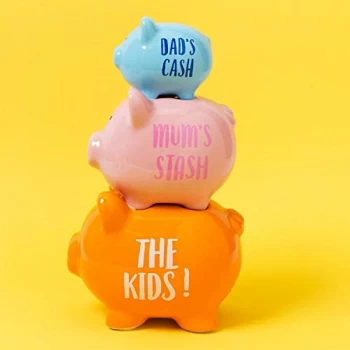 'Pennies & Dreams' Triple Piggy Bank - The Kids!