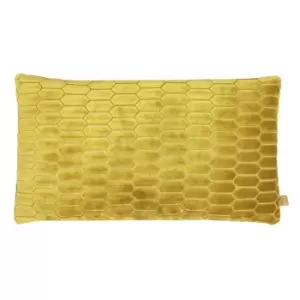 Rialta Geometric Rectangular Cushion Pollen, Pollen / 30 x 50cm / Polyester Filled