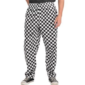 Click Workwear Chefs Trousers M Black White Ref CCCTBLWM Up to 3 Day