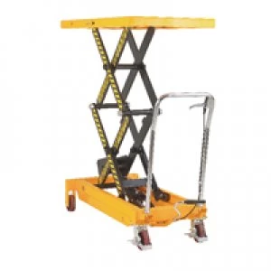 Slingsby Yellow and Black Mobile Lifting Table 800KG Capacity 329464
