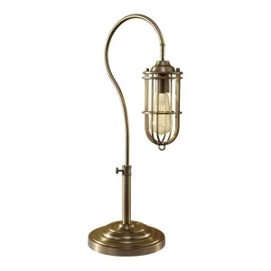 1 Light Table Lamp Dark Antique Brass, E27