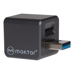 Maktar Qubii Pro Auto Backup and Charging for iPhone iPad Fast Charge up to 2.4A