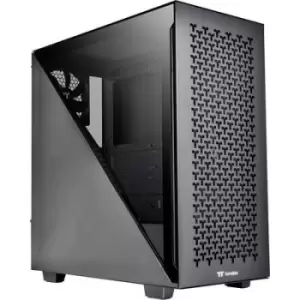 Thermaltake Divider 300 TG Air Black Midi tower PC casing Black 2 built-in fans, Window, Dust filter