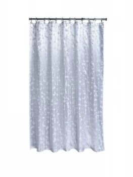 Aqualona Metallic Leaf Shower Curtain