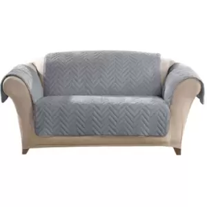 Ashley Mills Chevron Furniture Protector (Chair) (Grey) - Grey
