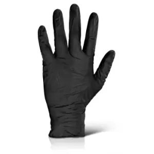 Nitrile Disp Glove Pf Black Xl