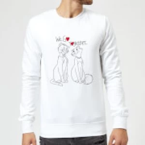 Disney Aristocats We Go Together Sweatshirt - White - XXL