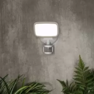 Lynn LED Outdoor Flood Light with PIR Sensor (IP65) - White