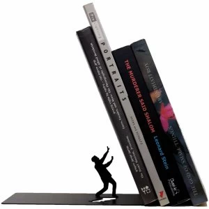 Falling Bookend - Black