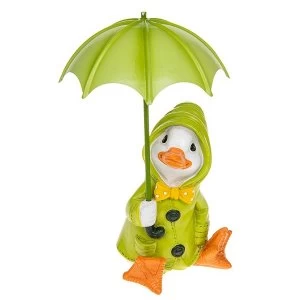 Puddle Duck Geen Coat Brolly Ornament