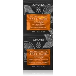 Apivita Express Beauty Orange Radiance Mask for Face 2x8 ml