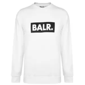 BALR Logo Crew Sweatshirt - White