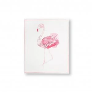 Art for the Home Fabulous Flamingo Printed Canvas Wall Art
