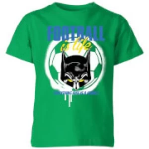 DC Batman Football Is Life Kids T-Shirt - Kelly Green - 11-12 Years