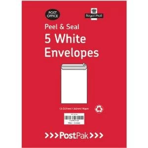 Envelopes C5 Peel and Seal White 90gsm Pack of 250 9731534