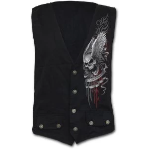 Ascension Mens Small Gothic Waistcoat Four Button With Lining