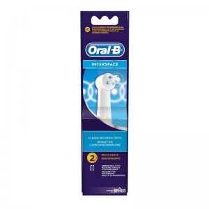 Pack of 2 Oral B Interspace Toothbrush Heads