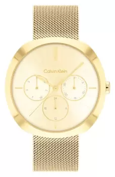 Calvin Klein 25200339 Shape (38.5mm) Gold Dial / Gold Steel Watch