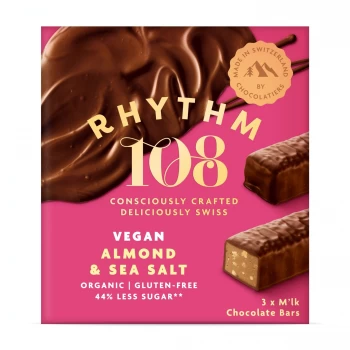 Rhythm 108 Swiss Chocolate Bar - Sweet 'N' Salty Multipack 3 x 33g