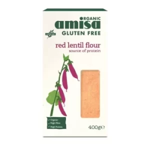 Amisa Red Lentil Flour 400g (Case of 6)