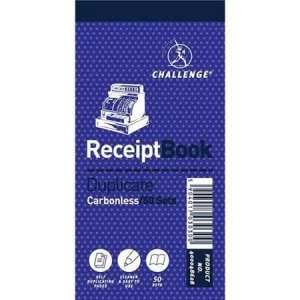 Challenge 240 x 141mm Duplicate Book Carbonless 200 Receipts Single