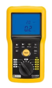 Chauvin Arnoux CA 6524, Insulation & Continuity Tester, 1000V, 200G, CAT IV