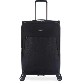 Antler Oxygen Navy 4 Wheel Soft Large Suitcase - Black