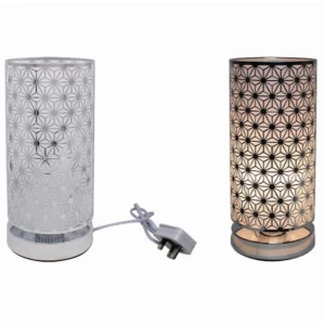 Silver Touch Lamp Star By Lesser & Pavey (UK Plug)