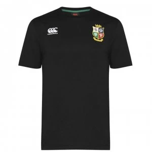 Canterbury British and Irish Lions Jersey T Shirt Mens - BLACK