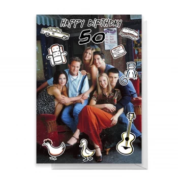 Friends Birthday 50th Greetings Card - Giant Card